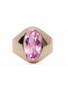 Amethyst originální vinobraní 14k produkt s růžovým zlatým kroužkem vinobraní Vrc077r